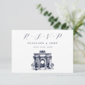 Cartons Réponse Arc de Triomphe Illustration Destination Mariage (Debout devant)