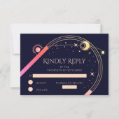 Cartons Réponse Arc en ciel céleste Marine Blue Sun Moon Stars Spa (Devant)