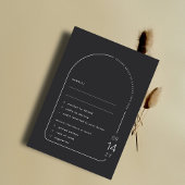 Cartons Réponse Arc moderniste photo élégant Mariage unique