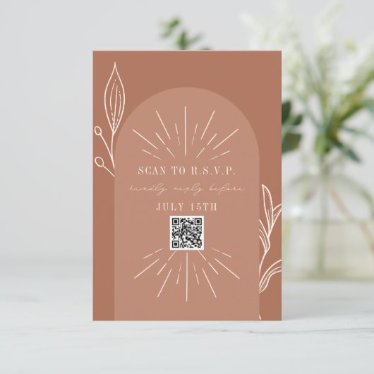 Cartons Réponse Arche d'art en ligne Terracotta QR Code Scan vers  (Debout devant)