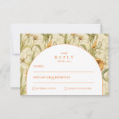 Cartons Réponse Arche de mariage botanique chaleureuse (Devant)