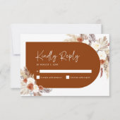 Cartons Réponse Arche Florale Bohème en Terre Cuite pour Baby Show (Devant)