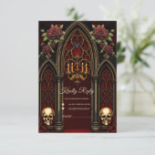 Cartons Réponse Arche gothique aux crânes. (Debout devant)