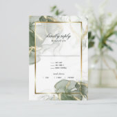 Cartons Réponse Argent doré coupé marbré (Debout devant)