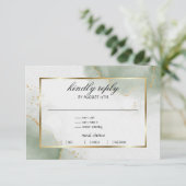 Cartons Réponse Argent doré coupé marbré (Debout devant)