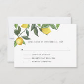 Cartons Réponse Arrangement de citron d'été (Devant)