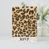Cartons Réponse Arrière - plan Empreinte de léopard (Debout devant)