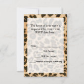 Cartons Réponse Arrière - plan Empreinte de léopard (Dos)