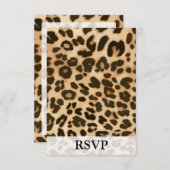 Cartons Réponse Arrière - plan Empreinte de léopard (Devant / Derrière)