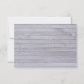 Cartons Réponse Arrière - plan en bois rustique avec fleurs (Dos)