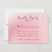Cartons Réponse Arrière - plan Ombre rose (Devant)