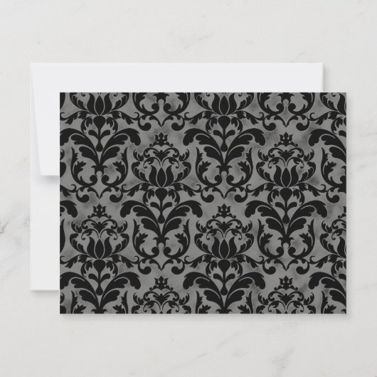 Cartons Réponse Art Déco Grande Gatsby Style Typographie en dentel (Dos)