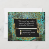 Cartons Réponse Art Déco Peacock Glam Old Hollywood Regency (Devant)