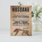 Cartons Réponse Art d'épouse pour mon mari, je t'aime plus longtem (Debout devant)