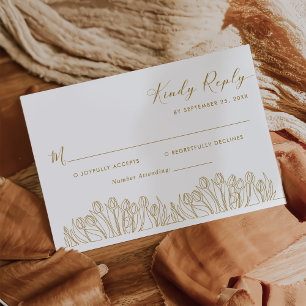 Cartons Réponse Art moderne Art Floral Mariage
