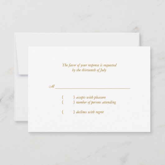 Cartons Réponse Art Nouveau Arbres Décontracté Mariage extérieur R (Dos)