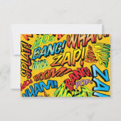 Cartons Réponse Art Pop Livre de Bande Dessinée Typographique Mode (Dos)