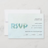 Cartons Réponse Artisan Bleu Automne Aquarelle Art (Devant)