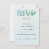 Cartons Réponse Artisan Bleu Automne Aquarelle Art (Devant)