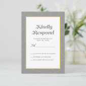 Cartons Réponse Artiste géométrique gris jaune | Abstrait moderne (Debout devant)