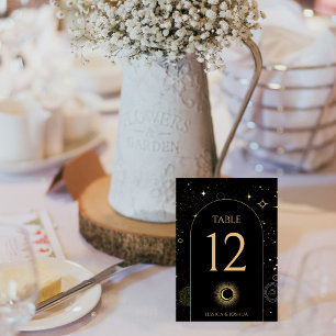 Cartons Réponse Astrologie de l'arc noir céleste Numéro de tableau