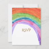 Cartons Réponse Authentic Kid's Rainbow Watercolor Birthday  (Devant)