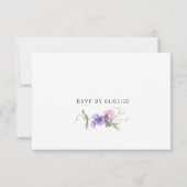 Cartons Réponse Automne - Automne Mariage floral (Dos)