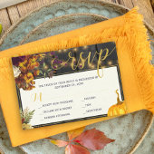 Cartons Réponse Automne automne moisson rustique grange mariage bo