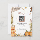 Cartons Réponse Automne dans l'amour Citrouille Botanique Automne  (Devant)