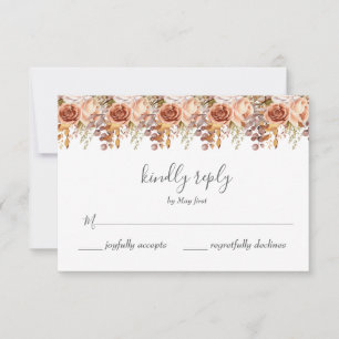 Cartons Réponse Automne Feuilles Russe Pays Boho Mariage