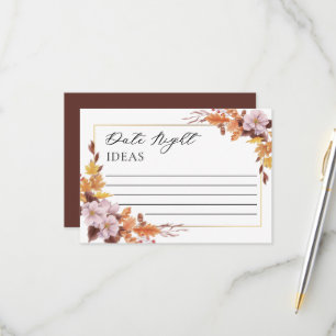 Cartons Réponse Automne Mariage Floral Date Nuit Idées