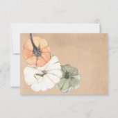 Cartons Réponse Automne Rustique Automne Blanc, Orange Citrouille  (Dos)