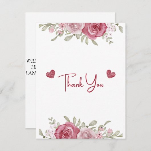 Cartons Réponse Automne Rustique Bourgogne Calligraphie Mariage Pl (Devant / Derrière)