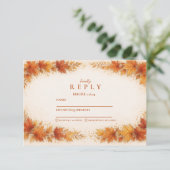 Cartons Réponse Autumn Maple Leaves Graduation Party (Debout devant)