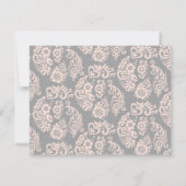 Cartons Réponse Avant Qu'Ils Disent Je Blush Floral Mariage (Dos)