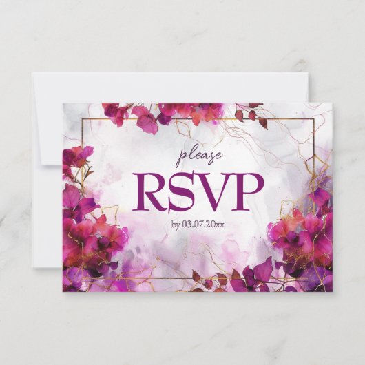 Cartons Réponse Avec demande de chanson Fuchsia Enchantement : Aqu (Devant)