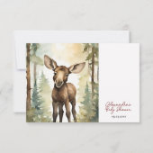 Cartons Réponse Baby shower neutre de genre de l'orignal (Dos)