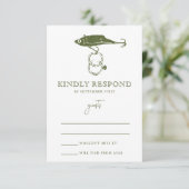 Cartons Réponse Bague Mariage de pêche extérieure (Debout devant)