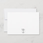 Cartons Réponse Bagues Mariage or sur Mariage blanc (Dos)