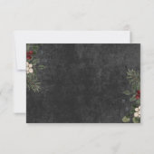 Cartons Réponse Baies d'hiver rustiques et dîner noir de pin (Dos)