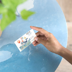 Cartons Réponse Baleine d'un temps garçons Anniversaire