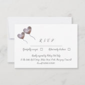 Cartons Réponse ballons de cœur pour le 30ème anniversaire de mari (Dos)