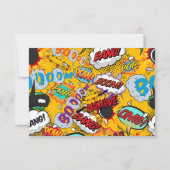 Cartons Réponse Bande dessinée d'art pop de fun moderne (Dos)