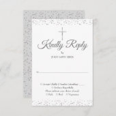 Cartons Réponse Baptême Christening Première Communion Sainte Arge (Devant / Derrière)