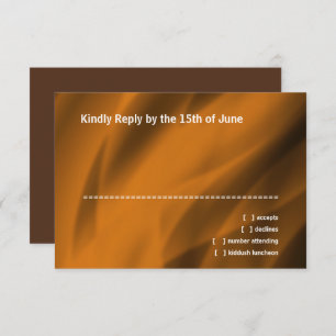 Cartons Réponse Bar Mitzvah Copper Star de David