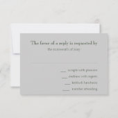 Cartons Réponse Bar Mitzvah Emerald Green et Silver Stripe (Dos)