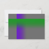 Cartons Réponse Bar Mitzvah violet et vert sur n'importe quelle co (Dos)