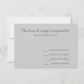 Cartons Réponse Bar Mitzvah Wine and Silver Stripe (Dos)