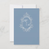 Cartons Réponse Baroque Vintage Damask Wedding Response Card (Dos)