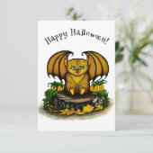 Cartons Réponse Bat d'Halloween mignonne (Debout devant)